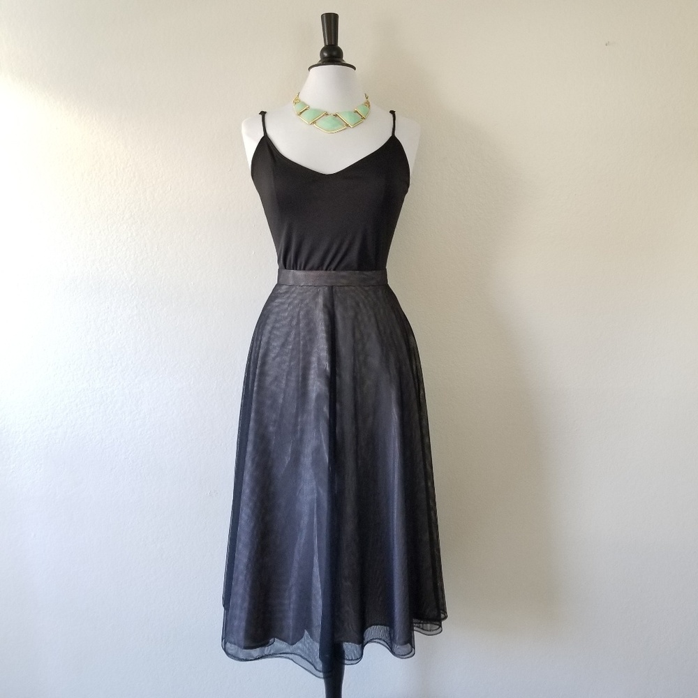SOLD 💫Adrianna Papell Dark A-Line Skirt 4 (NWOT)